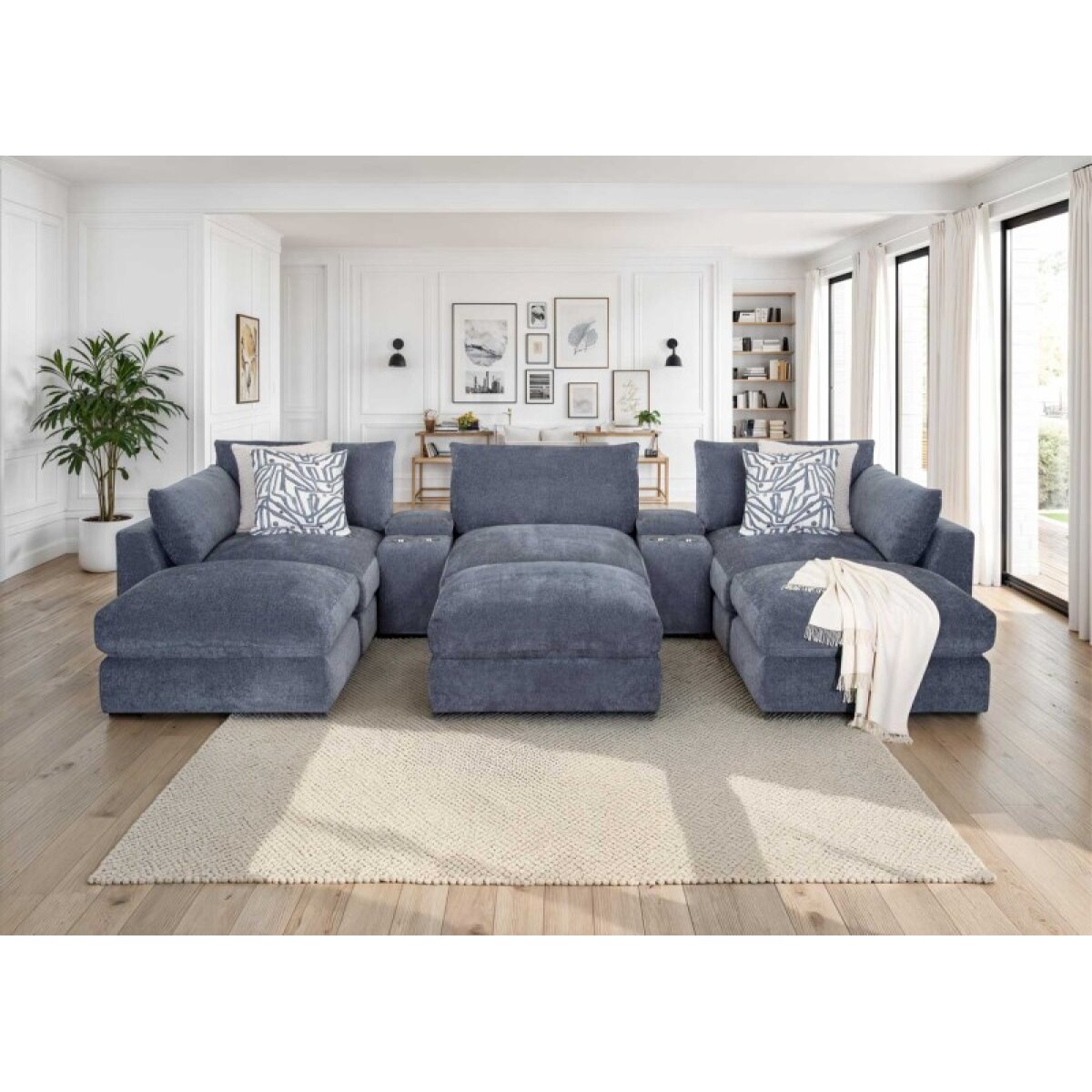 489a6c62d6fe2807634c4bb10d5b3fae 965 Pollock Raf Lounger W/ Usb 96502 - Image 1