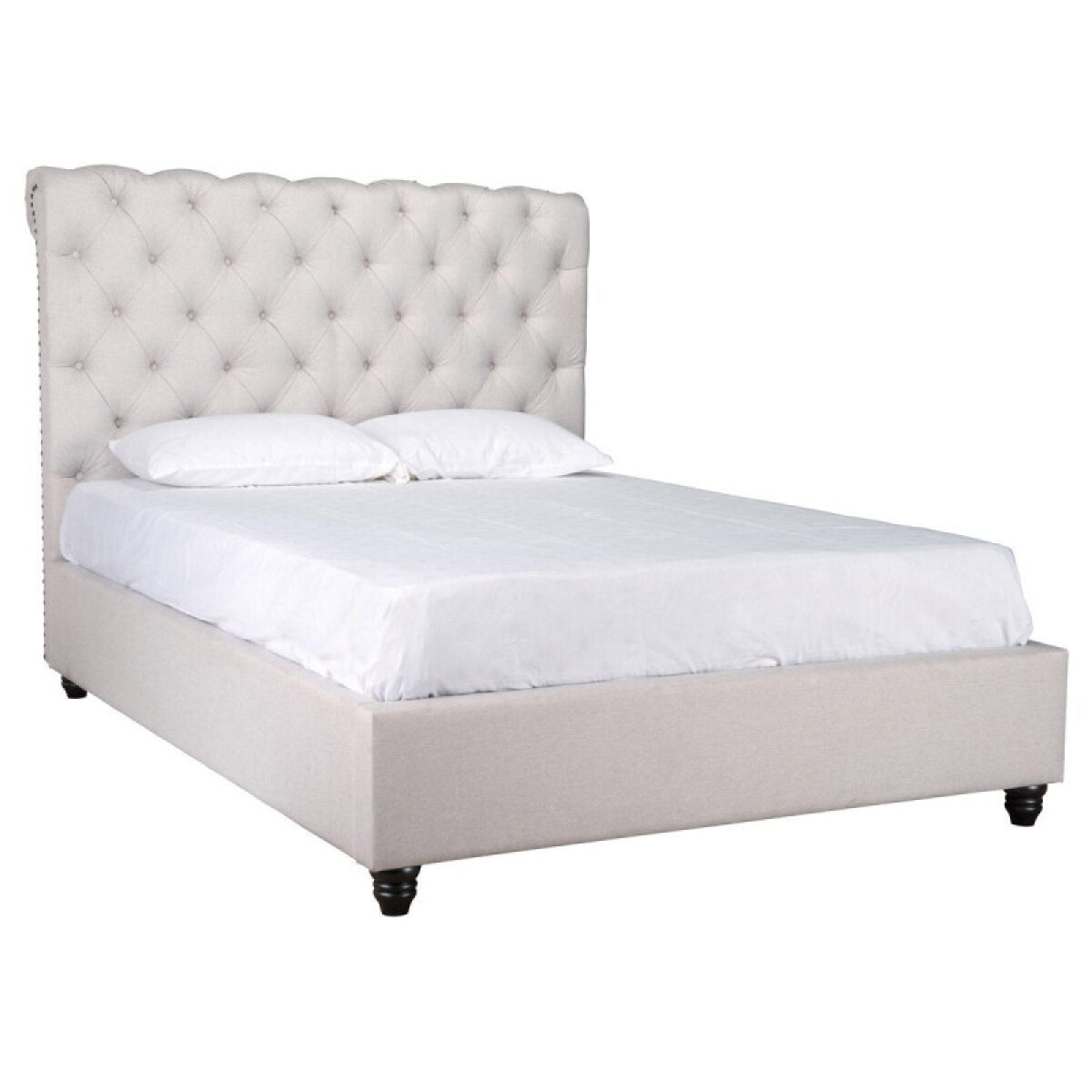 491e9782bda8afc6e85d1e87016a4da0 Doheney Upholstered Bed - Oatmeal - Image 1
