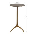 Beacon Accent Table, Gold - Image 6