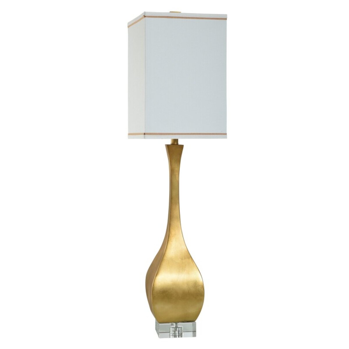 4999af8391834f68f3972f3ac661416a Gold Leaf Poly Table Lamp - Image 1