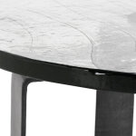 Keith Glass/iron Round Coffee Table - Dark Antique - Image 3