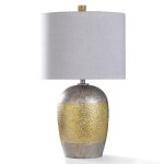 Ottey Gold Table Lamp Silver And Gold Dimpled Body Urn Style Table Lamp 150