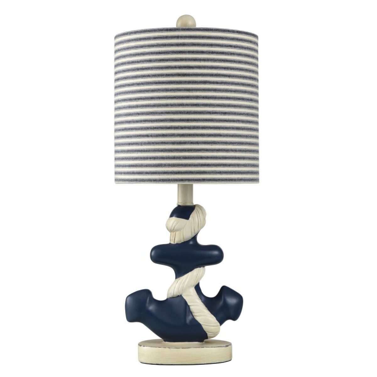 49ee268f0633cd3c50ee8db4231e3f54 Sails Navy Molded Nautical Anchor Table Lamp In Navy And White 60 Watt - Image 1