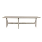 Dawn Outdoor Rectangle Coffee Table - Gray - Image 3