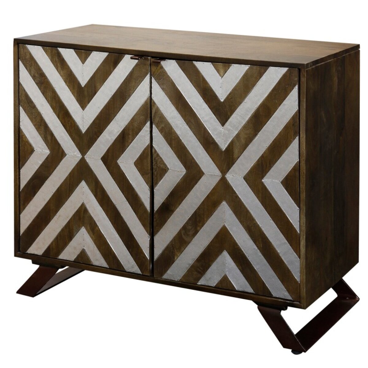 4a6adacd5fd63887f215b4b505eb3949 Chevron Two Door Cabinet - Image 1