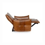 Amsterdam Leather Power Recliner - Kona Brown - Image 7