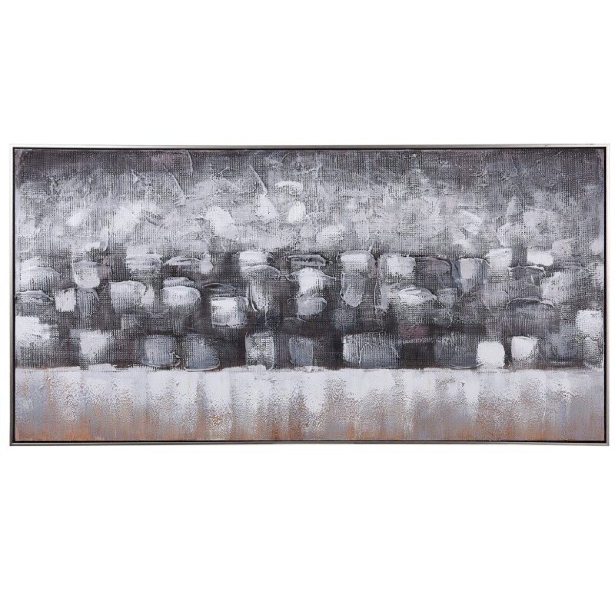 4b16a6505224117cb192b822ebba2691 Stroke Play Handpainted Framed Canvas - Image 1