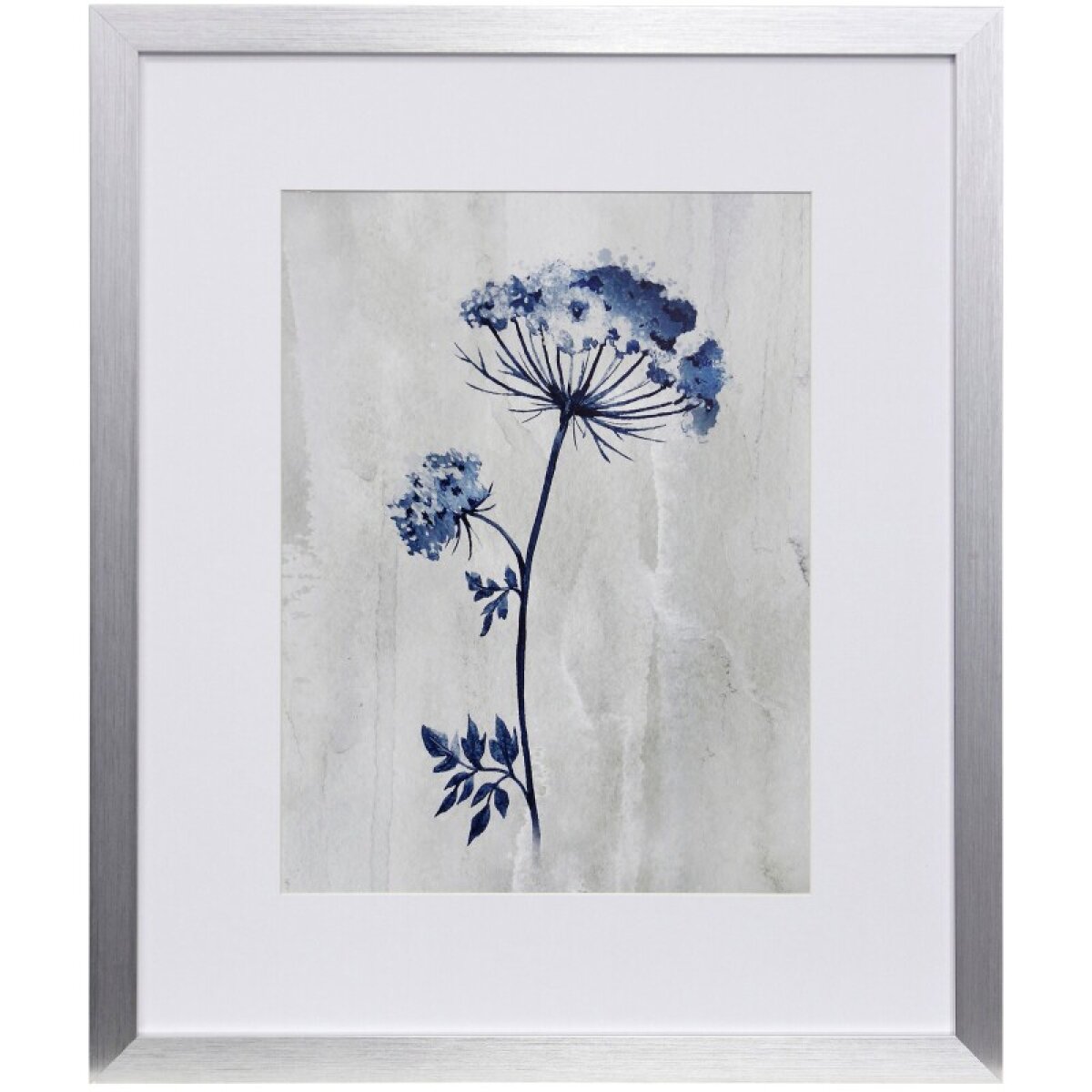 4bdeb436f3c8840897a8de26f2fdc3c2 Indigo Botanical I Framed Print Under Glass - Image 1