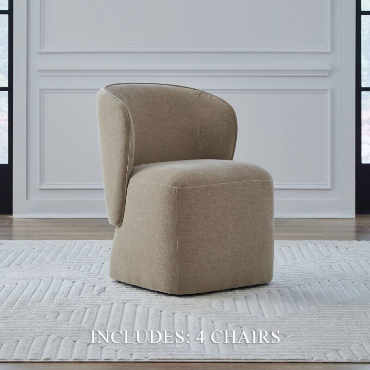 4bf139364234fb41c78b632017b13207 Wicker Accent Dining Chairs - Set of 4 - Image 1