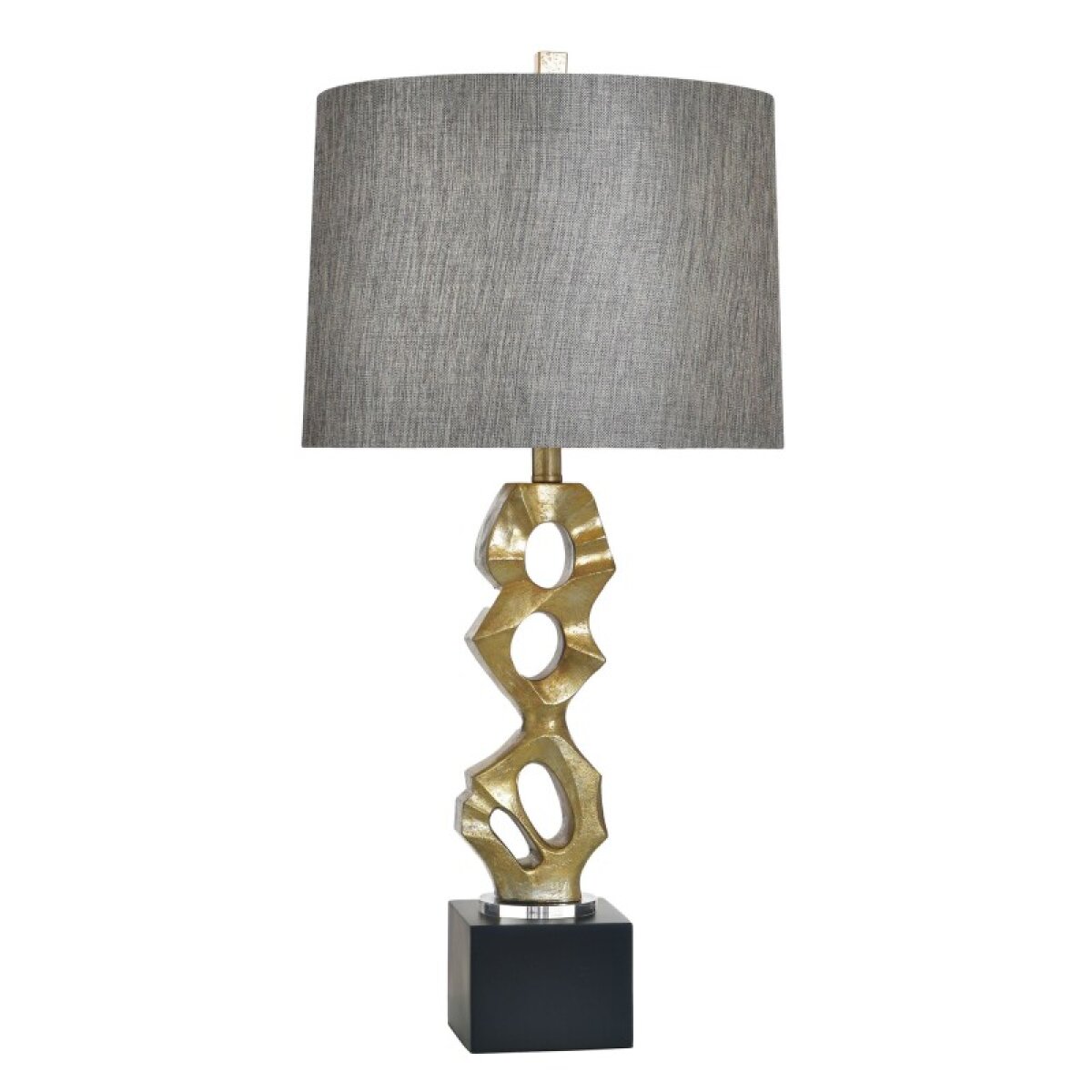 4c16d91136ad49956a031584415968d9 Van Gold Molded Table Lamp With Acrylic Accent 100 Watts - Image 1