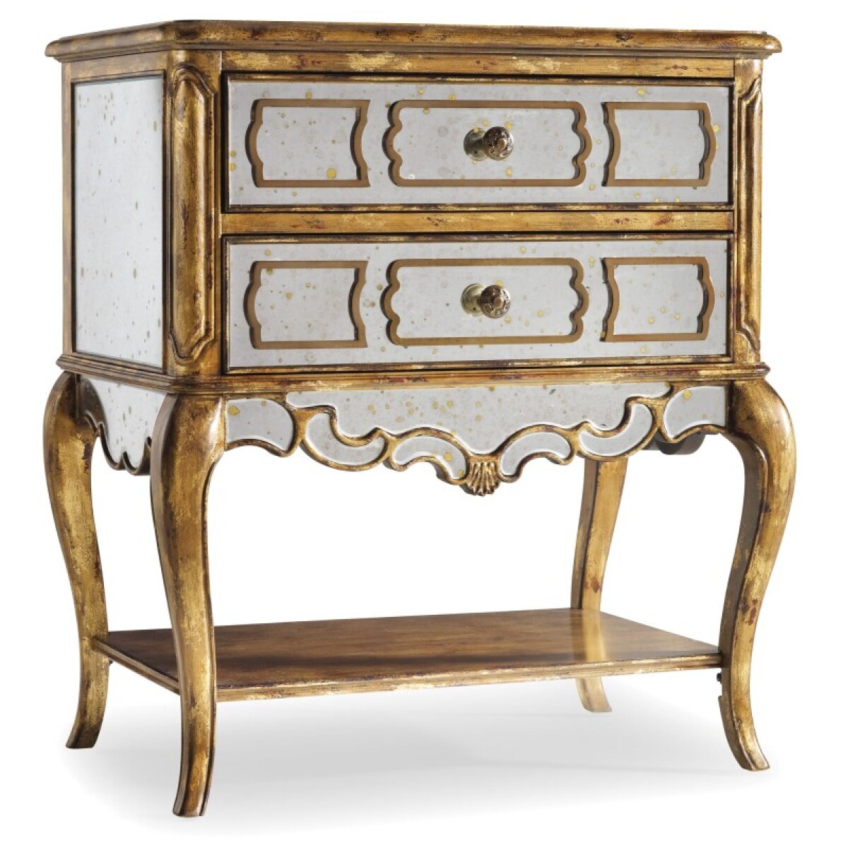 4c1a995dbde97c07cbf9a26202d9f3f6 Bedroom Sanctuary Mirrored Leg Nightstand-Bling - Image 1