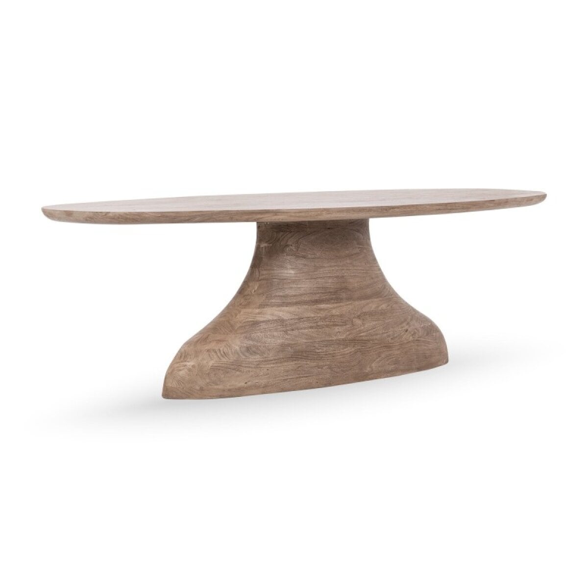 4c52b2d0b00620c3aa2815ac2ad44df9 Amra Solid Wood Oval Dining Table - Sandstone Greige - Image 1