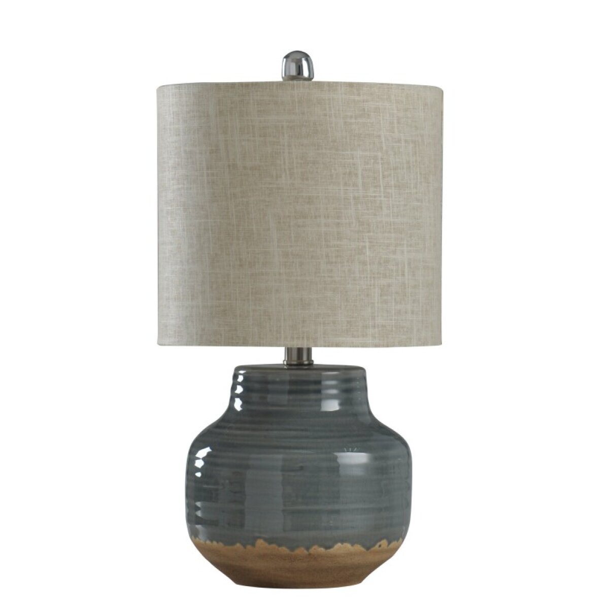 4c7dd1a3a42cf8b510778c3cbfc0cfe0 Natural Old Gray Glazed Ceramic Body Table Lamp 60 Watts - Image 1