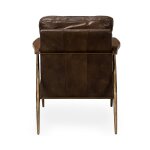 Christopher Leather Club Chair - Truffle Brown - Image 5