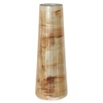 Ombre Vase Gold Tone Glass Vase