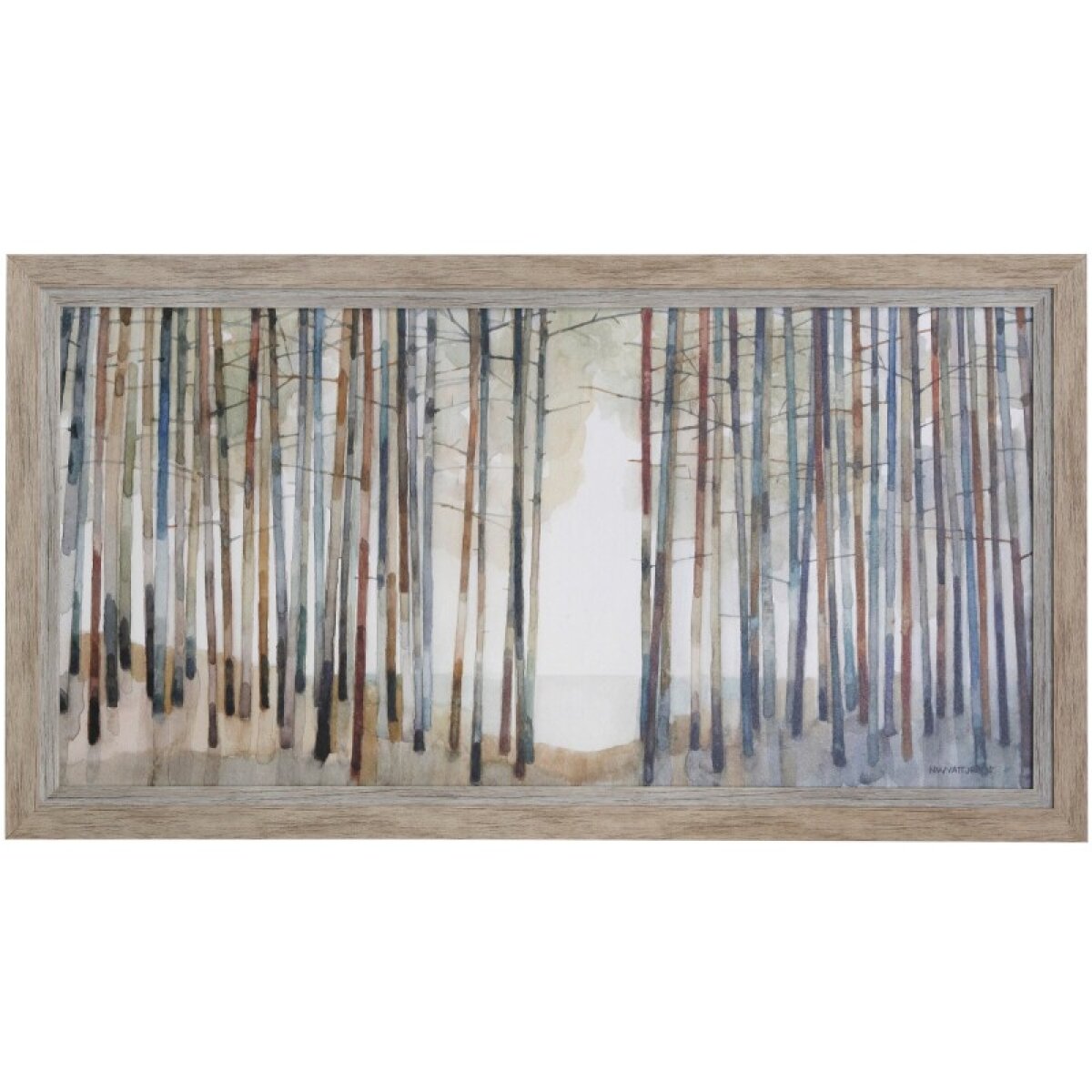 4cde0286a26501df6cb2d52a00399d6e Norman Wyatt Home Hidden Creek View Framed Textured Print - Image 1