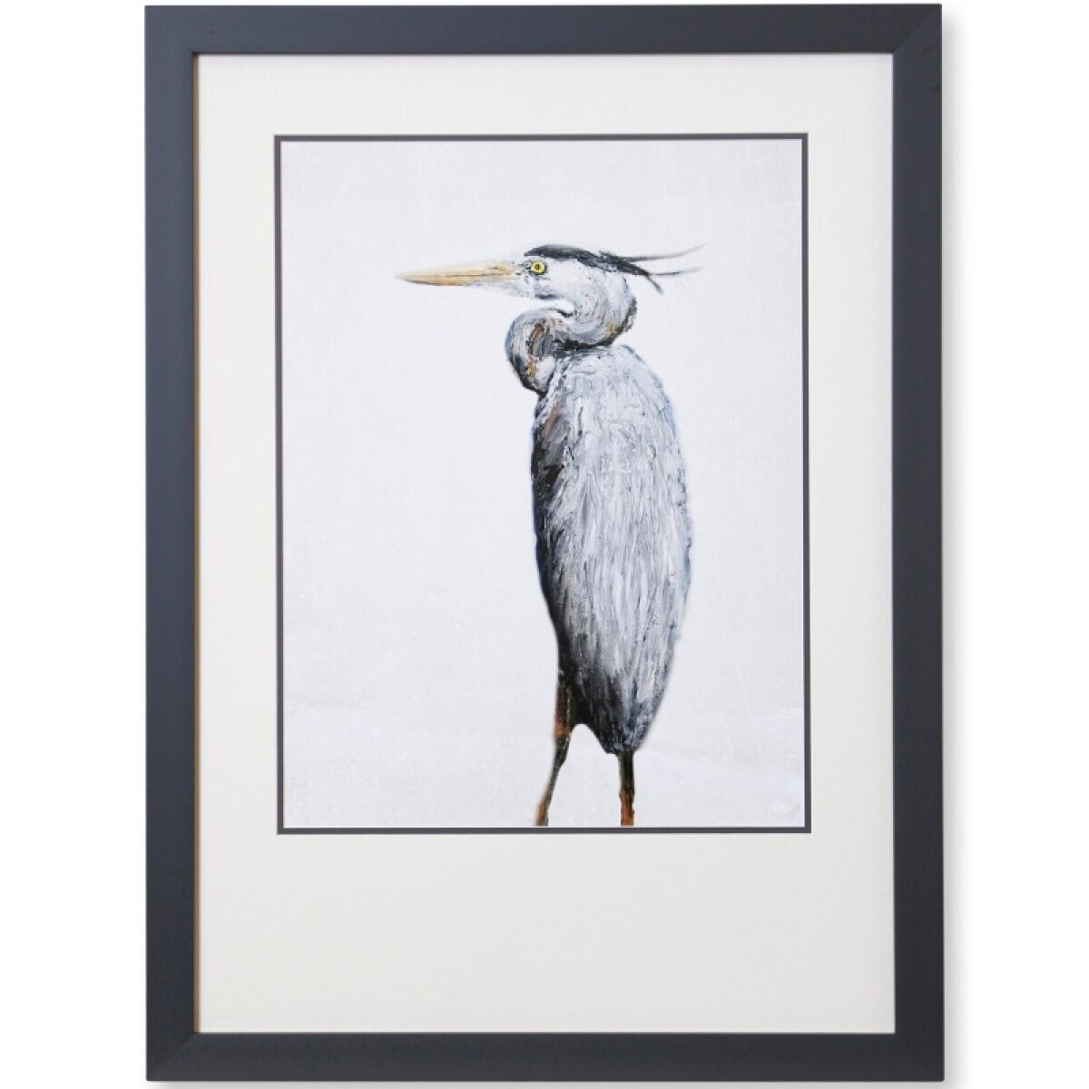 4d242c0e522622f80e50b0c33dc0f022 Grey Heron I Framed Print Under Glass - Image 1