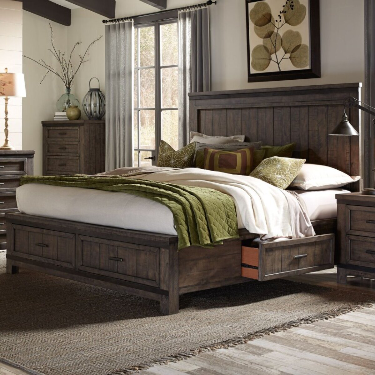 4d37113927e4c779d10dd478f8394b79 Thornwood Hills Queen Two Sided Storage Bed - Image 1