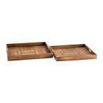 Miller Parquetry Serving Trays with Juste Handles