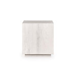 Layne Solid Wood Square End Table - Milk White - Image 3