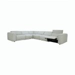 Knoxville Upholstered Power Recliner Sectional - Gray - Image 5