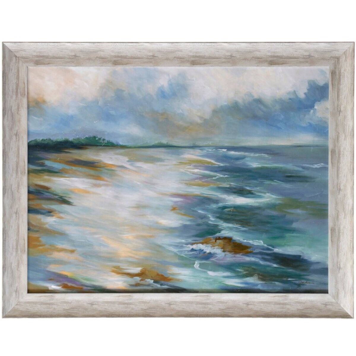 4e54ed05dcf66ac5ba224aa2832bb09a Before The Rains Textured Framed Print - Image 1