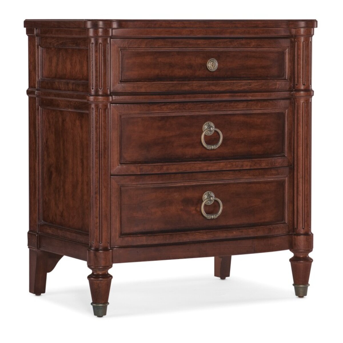 4ed9d1ebe3f3ea76eaa061bc509af142 Bedroom Charleston Three-Drawer Nightstand - Image 1