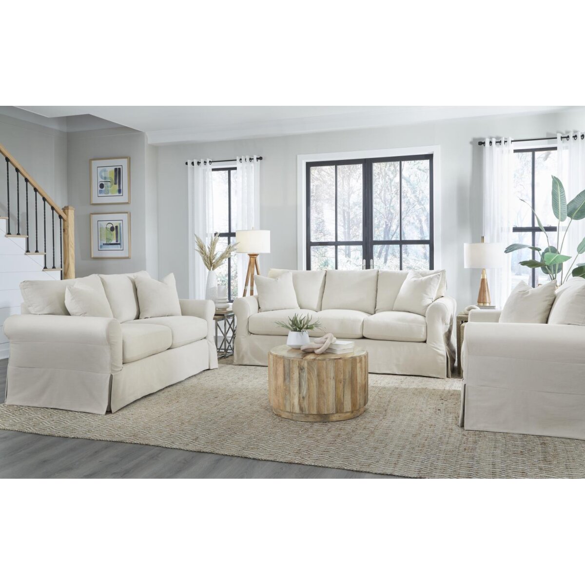 4f15a9485a40b181e9f65d692125a753 Sutton Snow Loveseat - Image 1
