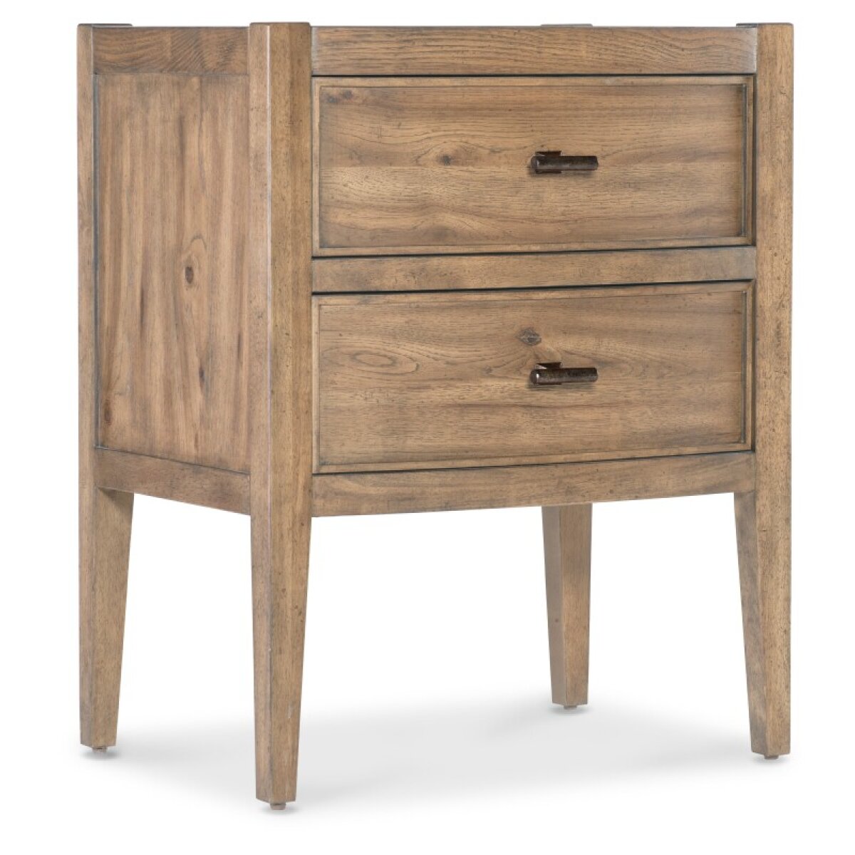 4fed644708e034fbf2ed78fb12b26ebc Bedroom Vineyard Row Two Drawer Nightstand - Image 1