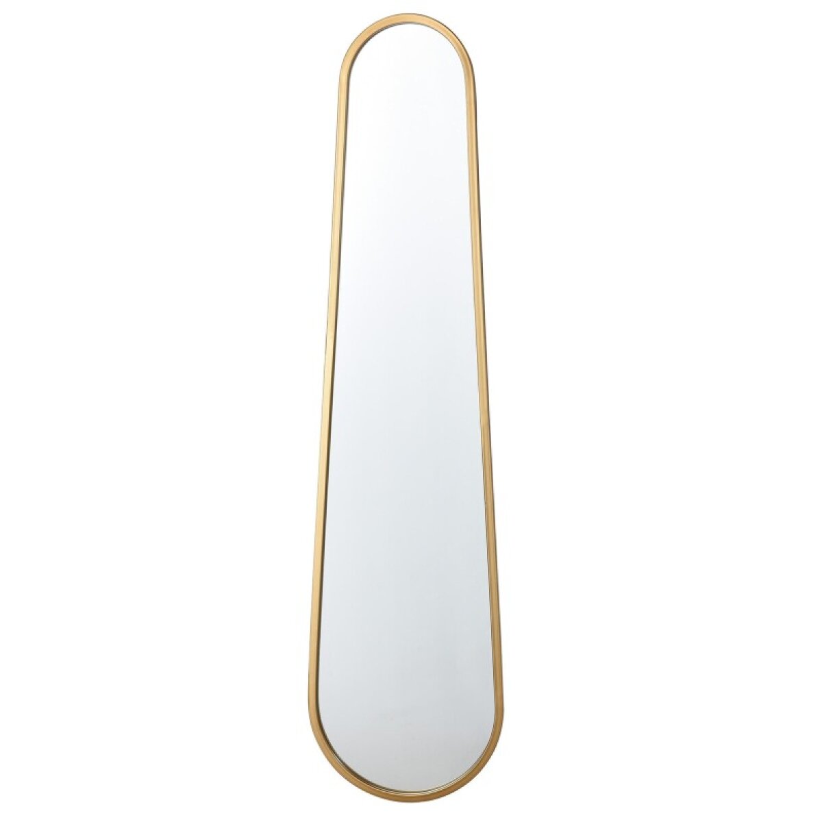 503c1942ddc7c96b4f0ec71de9bc1fb5 Shapely Gold Mirror Clear Non-beveled Metal Framed Mirror - Image 1