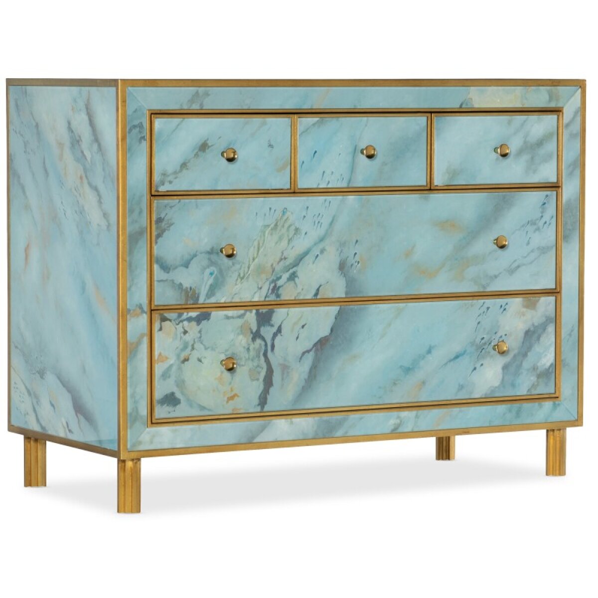 50855473a5b4a70b3cedeac6aba9d2a3 Living Room Melange Sorrell Five-Drawer Chest - Image 1