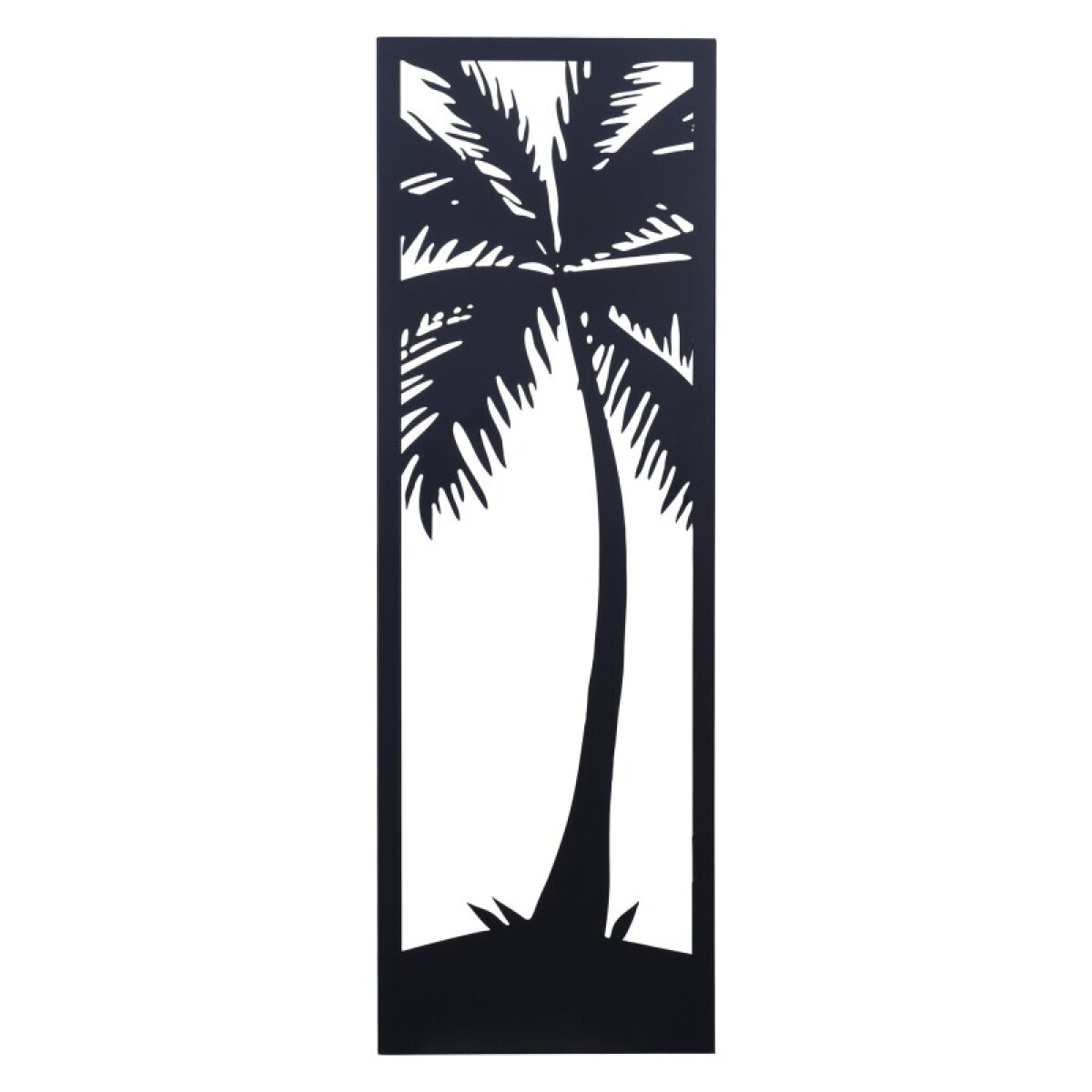 511d8fc2bd28bff1022cdb8389a7e909 Lone Palm Ii Stylecraft Exclusive Lazer Cut Metal Wall Art With Fired Finish - Image 1