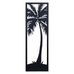 Lone Palm Ii Stylecraft Exclusive Lazer Cut Metal Wall Art With Fired Finish