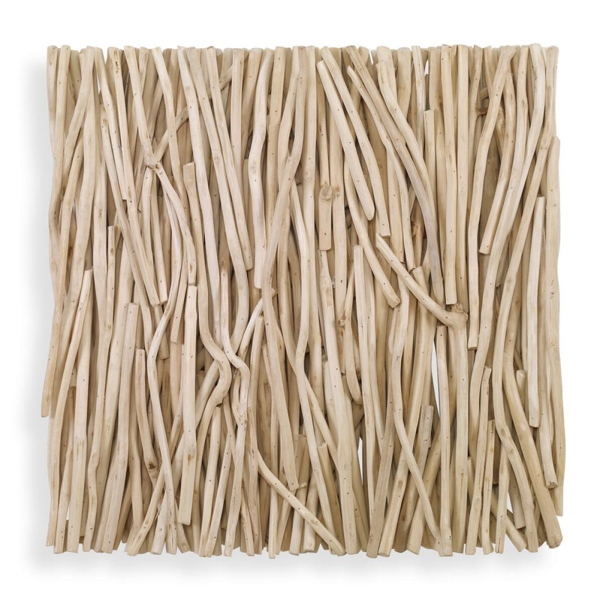 512958c6b726ffa02aa82bfc7d97da31 Gathered Teak Square Wood Wall Decor, Bleached - Image 1