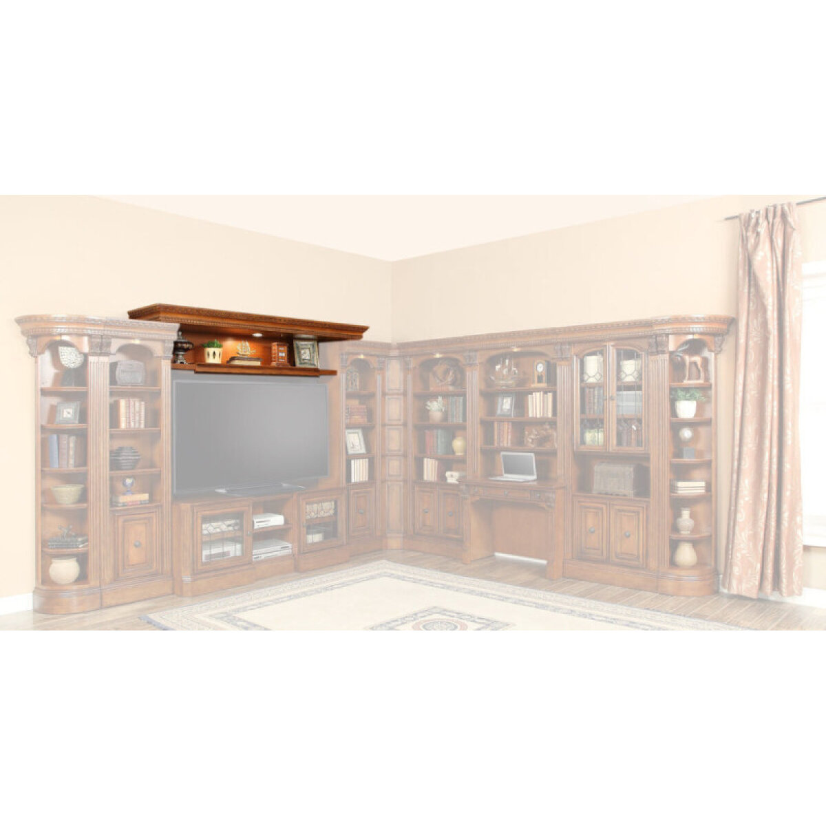 519d104a0b23d5118462828925c34aa4 Huntington Expandable Bridge, Shelf & Backpanel - Image 1
