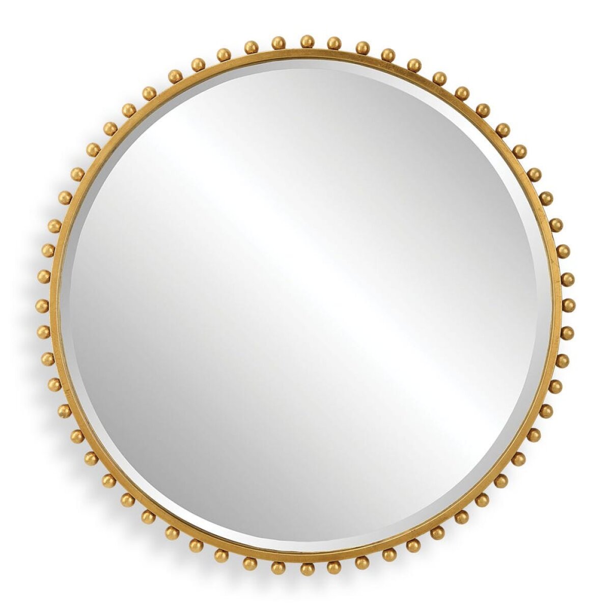 51c348c03017c40e569c4efd96036f47 Taza Round Mirror, Gold - Image 1