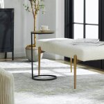 Brunei Accent Table, Gold - Image 4