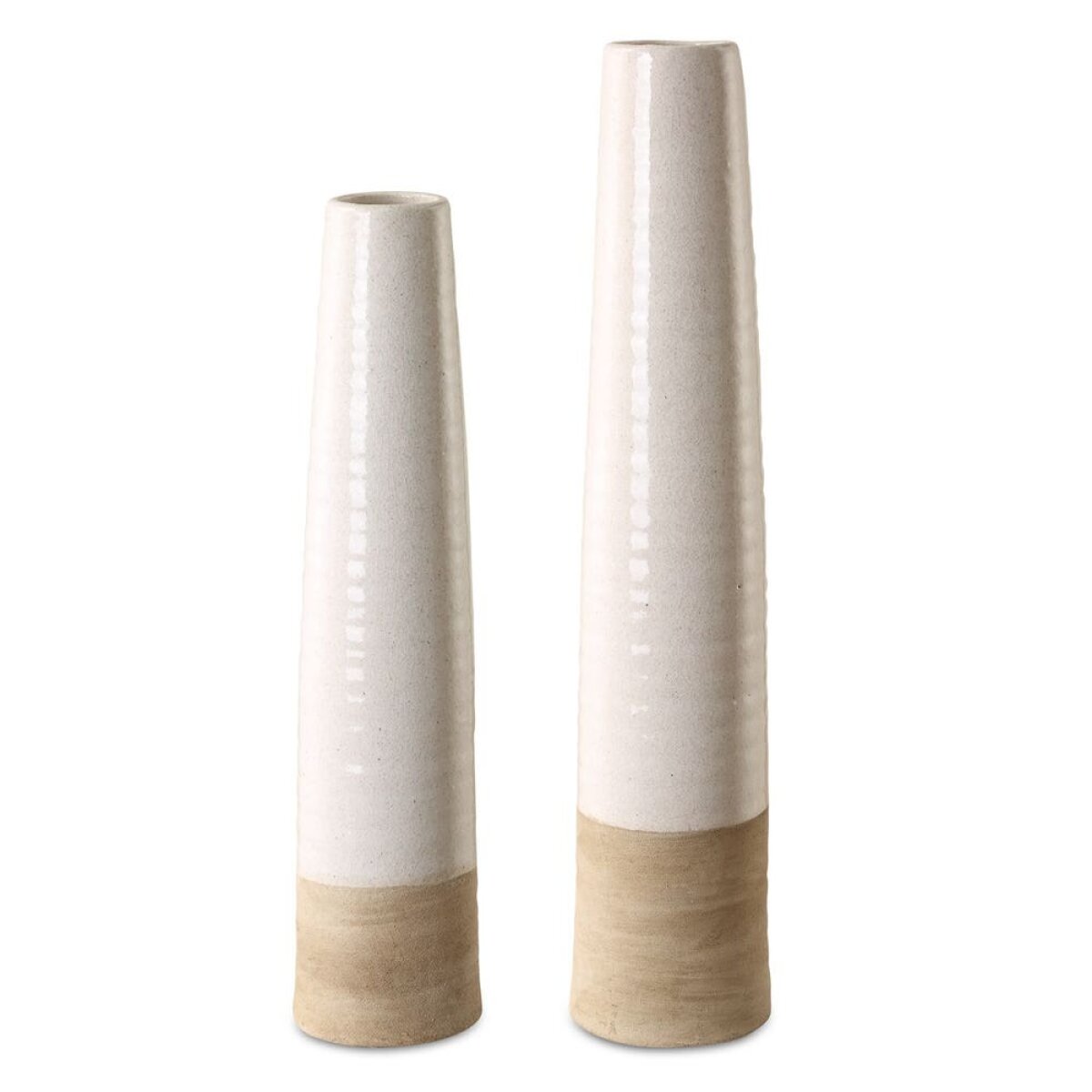 5261672b2744cf704ee989d09253bc25 Ivory Sands, Vases, S/2 - Image 1