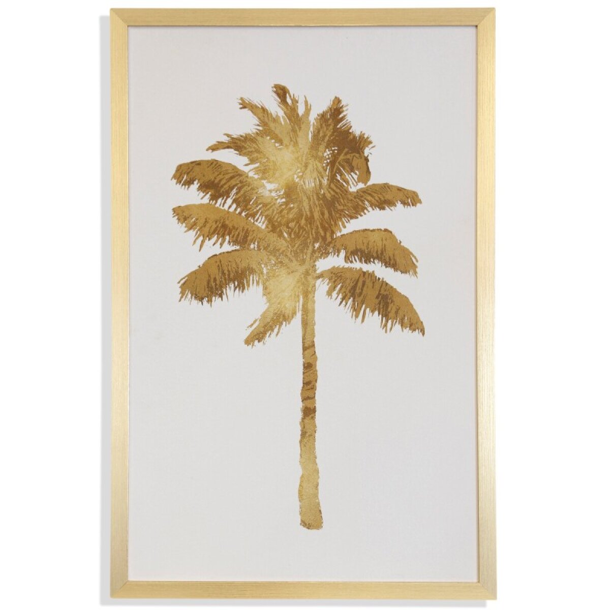 52723543d4b0e12f0bd3b5bd6cc66872 Palm Gold Itextured Framed Print - Image 1