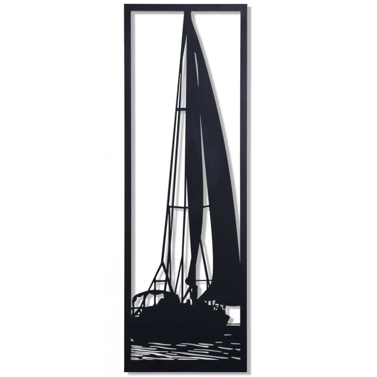 5281227d6f34fb300cc1ab3050f00952 Sailboat Silo I Heat Cured Finish Metal Art - Image 1