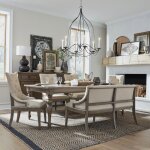 Americana Farmhouse 6 Piece Leg Table Set