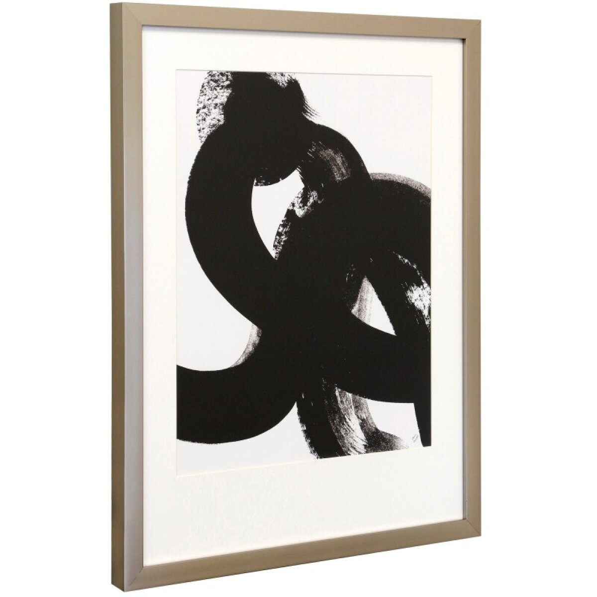 5365319fb4032befc880a139ede5a844 From Vision To Dakr Reality Ii Framed And Matted Abstract Print Under Glass - Image 1