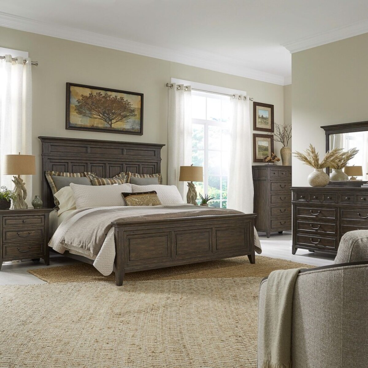 53660793b835663e5b4e6cc9a3db143c Paradise Valley Queen Panel Bed, Dresser & Mirror, Chest, Night Stand - Image 1