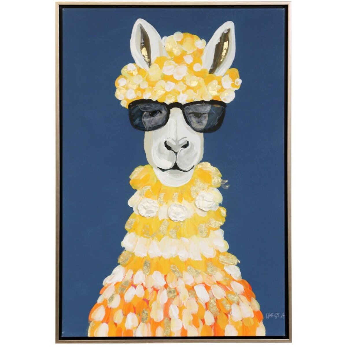 53a47661ac283e060917f86188a6117e Fashionista Alpaca Manufactured Framed Canvas - Image 1