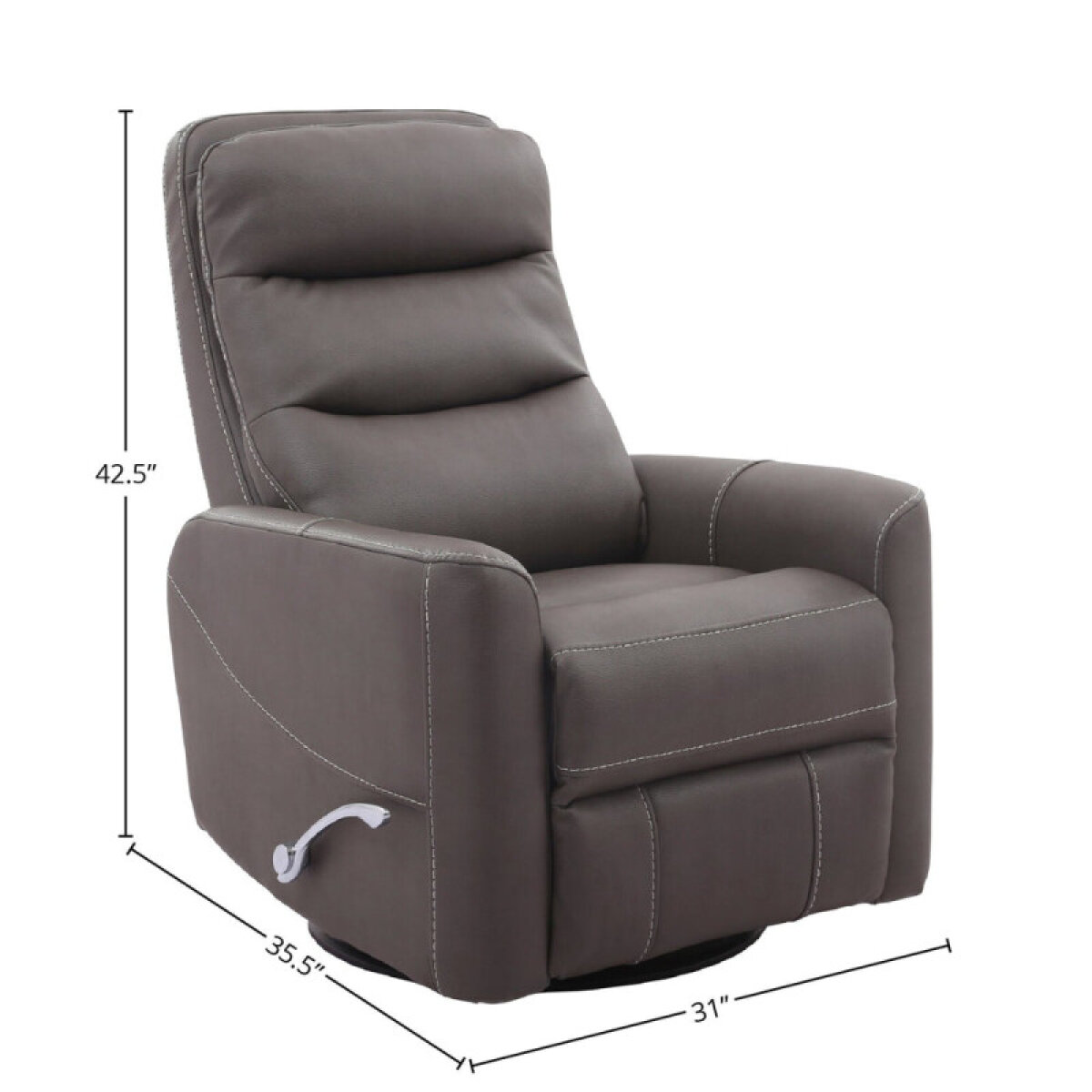 554d2d2b24c7bcca398df8f141af0dce Hercules - Haze Manual Swivel Glider Recliner - Image 1