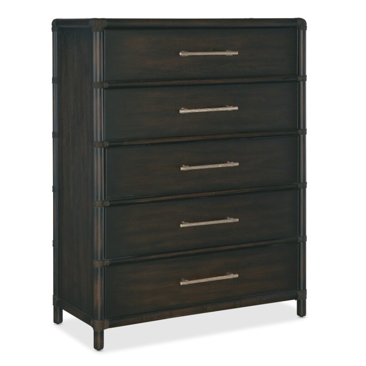 557d50462e3ab606a7ca0d973d1708b8 Bedroom Retreat Pole Rattan Five-Drawer Chest - Image 1