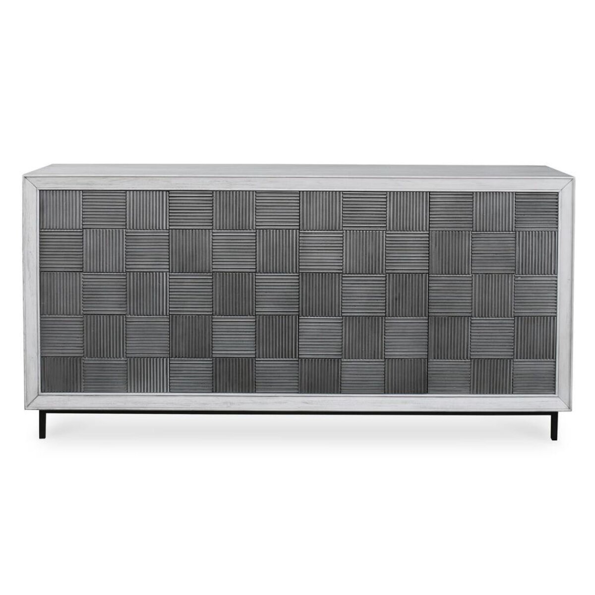55cddc9d057162a094bb87cc72c5c73b Checkerboard 4 Door Cabinet - Image 1