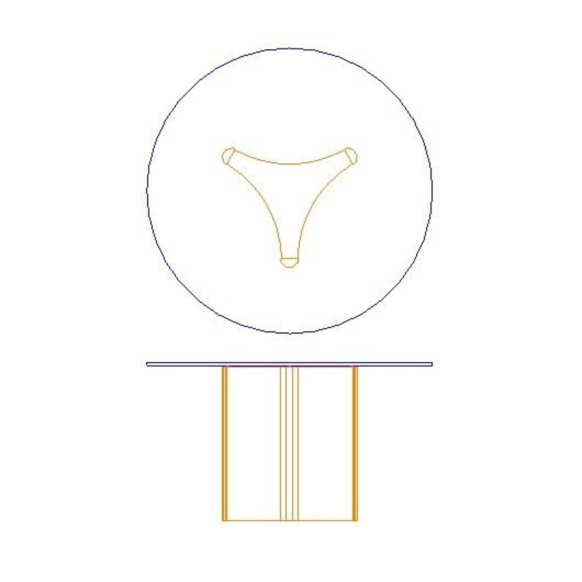 55f58dcc6f7863a79ab8481d896e8ff5 Abbott Dining Table Base - Image 1