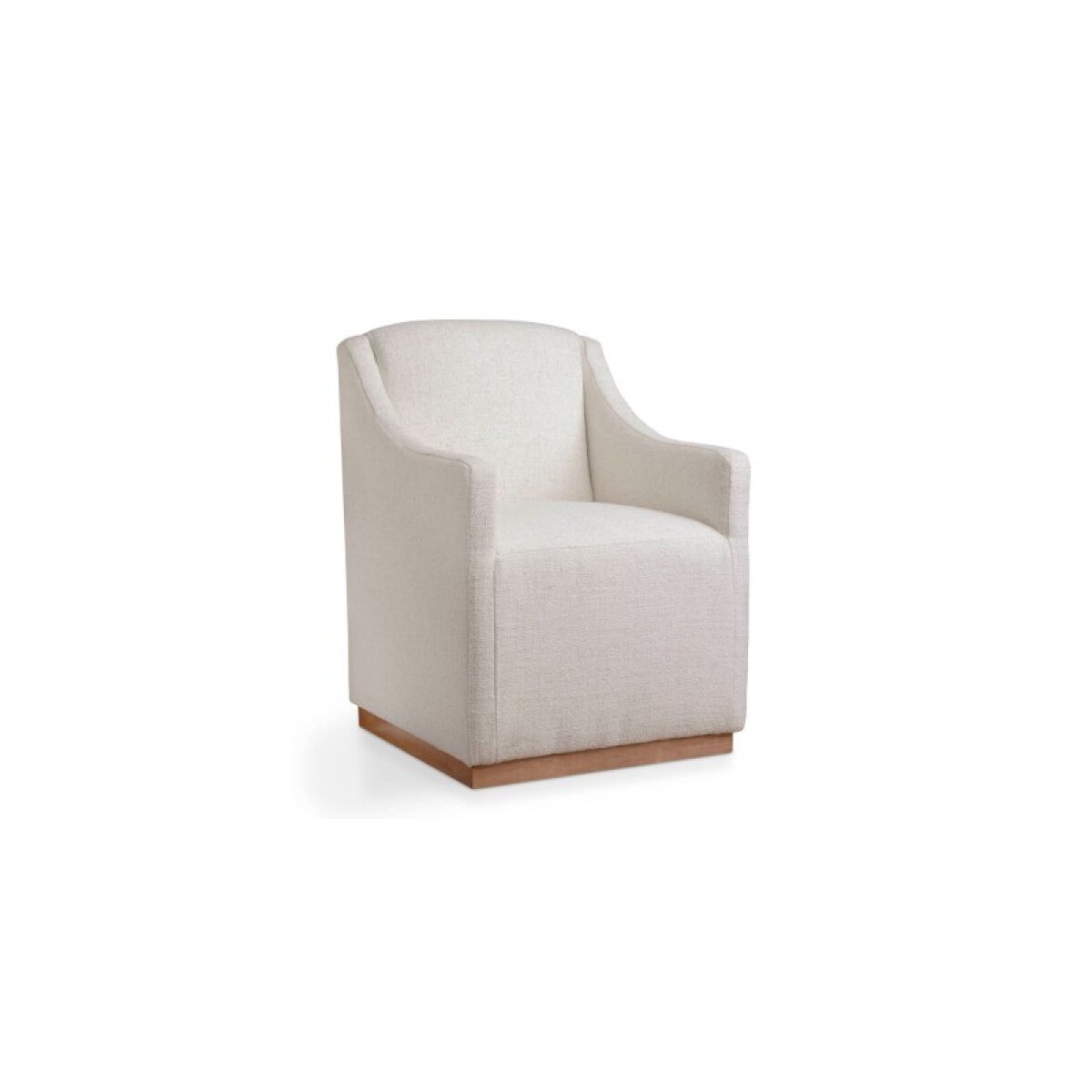 56111f2a34322806a5bb9eb6b615bf99 Banks Upholstered Dining Chair with Casters - Image 1