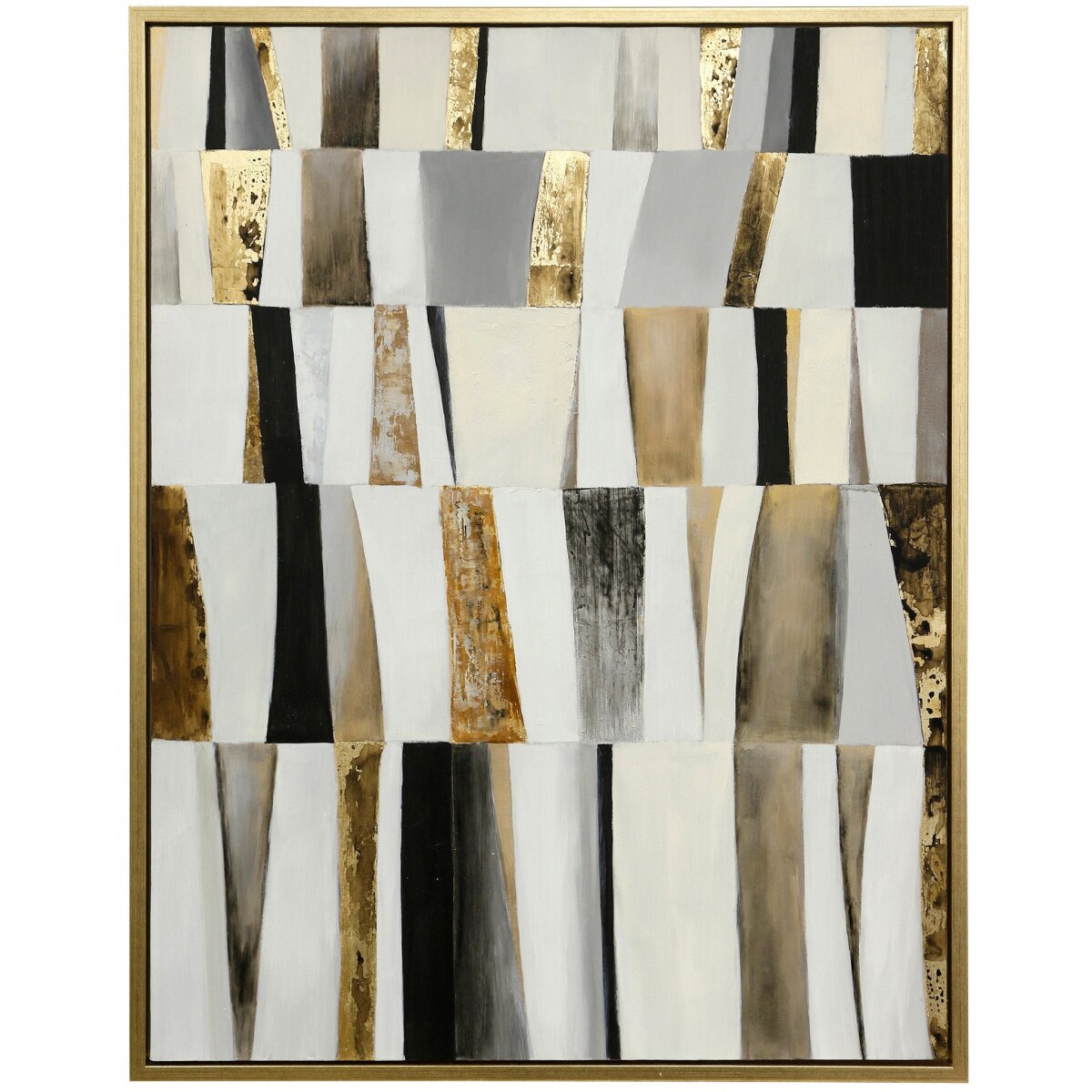 565c41acaa5635b493c09919111b66fa Shutter Framed Canvas Art- Small | Hand Painted Abstract | 1.5 Inch Frame - Image 1